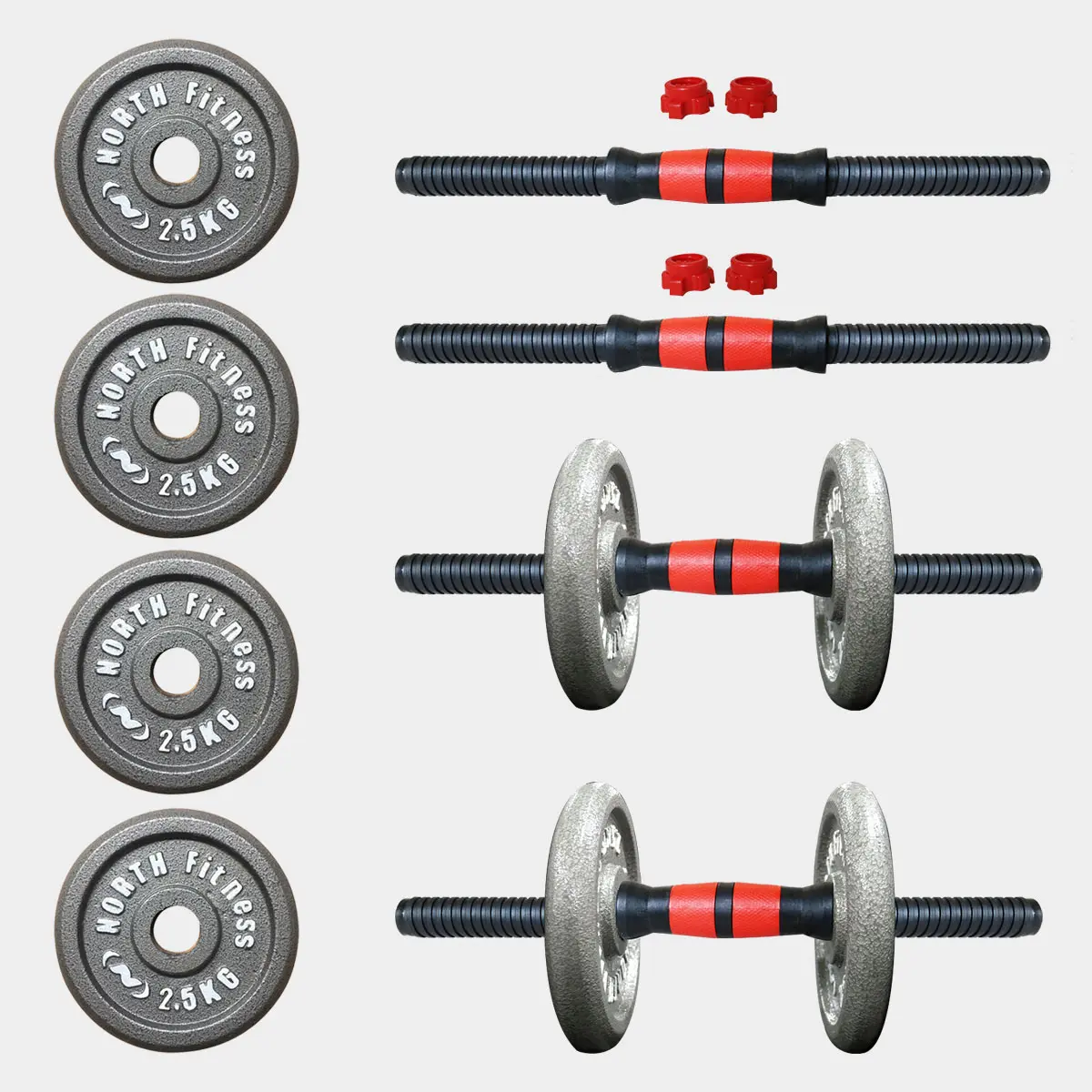 ดัมเบลโลหะ Dumbbell 10 Kg. ปรับน้ำหนักได้