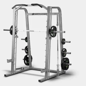 เครื่องออกกำลังกาย Smith Machine North Fitness รุ่น PB PLUS - โครงสร้างเหล็กแข็งแรง ทนทาน