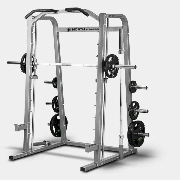 เครื่องออกกำลังกาย Smith Machine North Fitness รุ่น PB PLUS - โครงสร้างเหล็กแข็งแรง ทนทาน